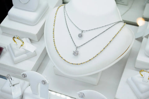 white gold and yellow gold