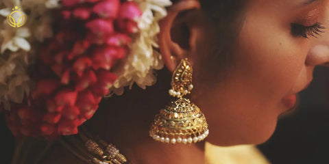 Bridal Gold Earrings