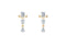 Designer Emerald Drop Diamond Earrings — 18K Yellow Gold, view 1