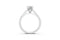 Elegant Round Shape Diamond Ring — 18K White Gold, view 1