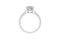 Stunning Round Solitaire Diamond Ring — 18K White Gold, view 1