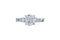 Elegant Round Cut Diamond Ring — 18K White Gold, view 3