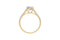 Oval and Round Diamond Ring — 18K Yellow Gold, view 1