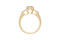 Yellow Princess Cut Diamond Ring — 18K Yellow Gold, view 1
