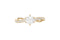 Gold Round Diamond Twisted Band Ring — 18K Yellow Gold, view 3
