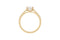 Classic Emerald Cut Diamond Ring — 18K Yellow Gold, view 1