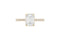 Classic Emerald Cut Diamond Ring — 18K Yellow Gold, view 3