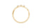 Delicate Yellow Gold Diamond Curve Ring — 18K Yellow Gold, view 1