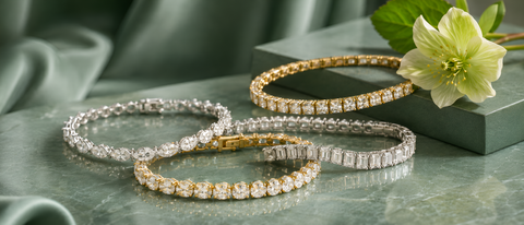Diamond tennis bracelets from Glorious Jewelers