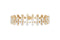 Brilliant Oval Diamond Drop Bracelet — 18K Yellow Gold, view 1