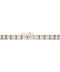 Round Diamond Tennis Bracelet — 18K Rose Gold, view 1