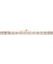 East-West Oval Tennis Bracelet — 18K Rose Gold, view 1