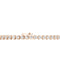Round Bezel Diamond Tennis Bracelet — 18K Rose Gold, view 1