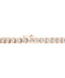 Round Bezel Diamond Tennis Bracelet — 18K Rose Gold, view 1