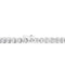 Round Bezel Diamond Tennis Bracelet — 18K White Gold, view 1