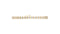 Round Bezel Diamond Tennis Bracelet — 18K Yellow Gold, view 1