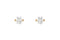 Oval Solitaire Diamond Earrings — 18K Yellow Gold , view 1