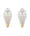 Cluster Diamond Hoop Earrings — 18K Yellow Gold, view 1