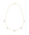 Cluster Drop Diamond Necklace — 18K Yellow Gold, view 1