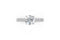 Double Row Delicate Diamond Ring — 18K White Gold, view 3