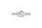 Elegant Round Shape Diamond Ring — 18K White Gold, view 3
