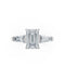 Emerald Cut Diamond Engagement Ring — 18K White Gold, view 3