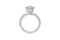 Luxurious Round Diamond Engagement Ring — 18K White Gold, view 1