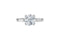 Stunning Round Solitaire Diamond Ring — 18K White Gold, view 3