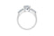 Elegant Round Cut Diamond Ring — 18K White Gold, view 1