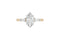 Marquise Cut Diamond Ring — 18K Yellow Gold, view 3