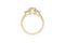 Elegant Marquise and Round Diamond Ring — 18K Yellow Gold, view 1