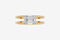 Solitaire Emerald Diamond Ring — 18K Yellow Gold, view 3