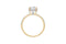 Designer Round Diamond Engagement Ring — 18K Yellow Gold, view 1