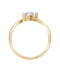 Designer Pear Shaped Diamond Ring — 18K Yellow Gold, view 1