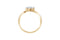 Designer Pear Shaped Diamond Ring — 18K Yellow Gold, view 1
