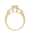 Yellow Princess Cut Diamond Ring — 18K Yellow Gold, view 1