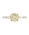 Yellow Cushion Cut Diamond Ring — 18K Yellow Gold, view 3