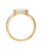Gold Cushion Cut Diamond Solitaire Ring — 18K Yellow Gold, view 1