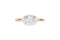 Gold Cushion Cut Diamond Solitaire Ring — 18K Yellow Gold, view 3