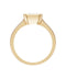 Cushion Cut Diamond Bold Band Ring — 18K Yellow Gold, view 1