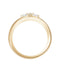 Pear Cut Diamond V-Shape Ring — 18K Yellow Gold, view 1