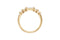 Emerald and Oval Diamond Ring — 18K Yellow Gold, view 1