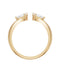 Twin Pear Diamond Ring — 18K Yellow Gold, view 1
