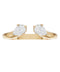 Twin Pear Diamond Ring — 18K Yellow Gold, view 3