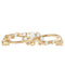Luxury Intertwined Diamond Gold Ring — 18K Yellow Gold, view 3