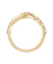 Designer Yellow Gold Diamond Twist Band Ring — 18K Yellow Gold, view 1