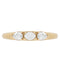 Classic Trio Oval Pear Diamond Ring — 18K Yellow Gold, view 3