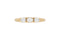 Classic Trio Oval Pear Diamond Ring — 18K Yellow Gold, view 3