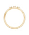 Delicate Yellow Gold Diamond Curve Ring — 18K Yellow Gold, view 1