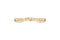 Delicate Yellow Gold Diamond Curve Ring — 18K Yellow Gold, view 3